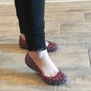 Crocs Women's Leopard Print Ballet Flats